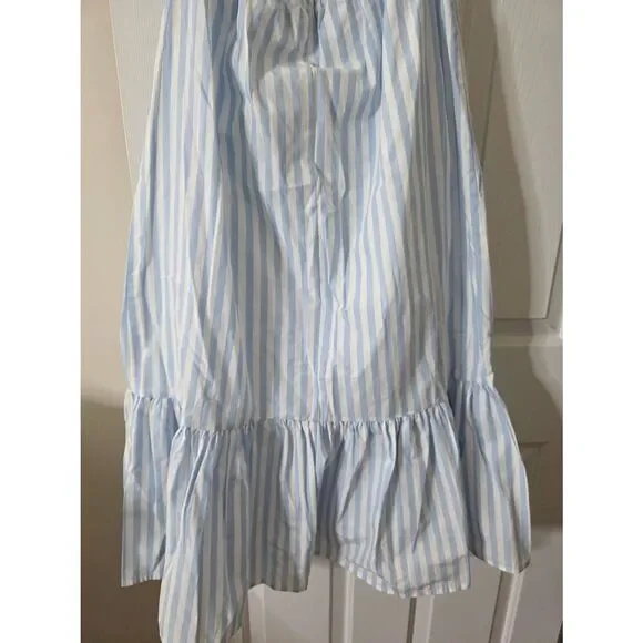 NWT Banana Republic stripes poplin open back tiered open back dress size S $119 - Picture 7 of 9